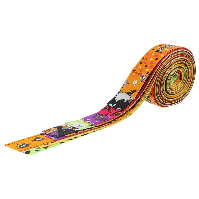 15 Pcs Polyester Halloween Webbing Gift Ribbons Candy Decor