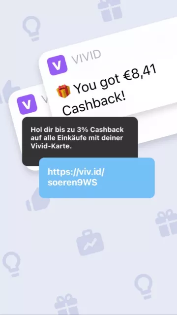 Vivid Money - Bank: Anmeldelink für Cashback und zur Teilnahme an Super Deals