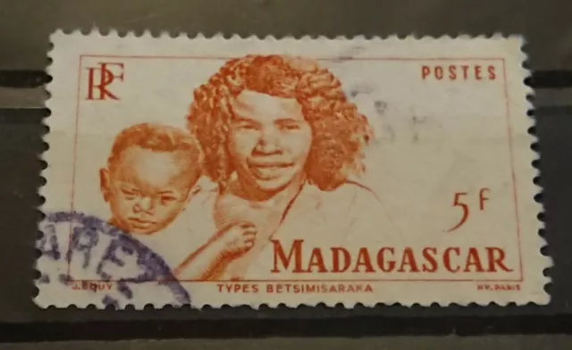 Madagascar Colonie Fr Timbre N° 313 (OBLITÉRATION DIEGO-SUAREZ ) / 1946