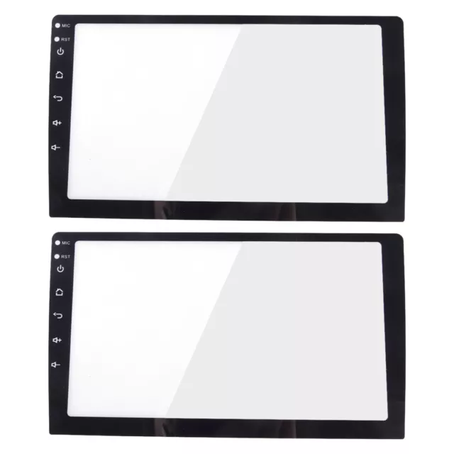 2x 9" Tempered Glass Screen Protector Film Fit For Car Radio GPS Player