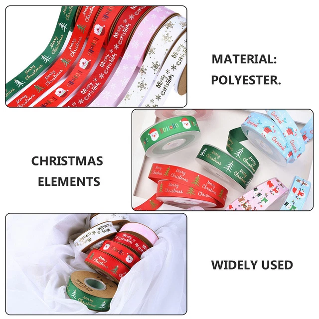 2x Urlaub Band Handwerk Weihnachten Band Weihnachten Geschenk Bögen Bänder 11