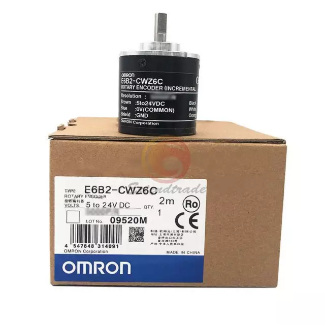 ONE OMRON rotary encoder E6B2CWZ6C E6B2-CWZ6C 3000P/R 5-24V DC 2m NEW In Box