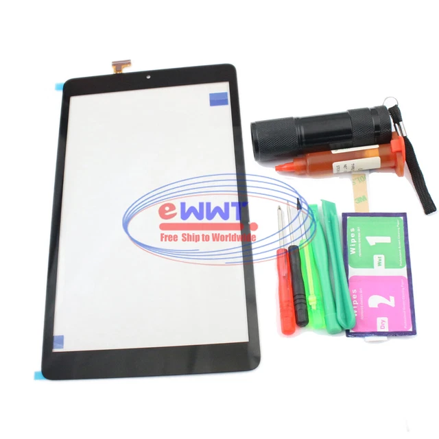 FREE SHIP for Alcatel Joy Tab 9029w 8" Black Touch Screen Digitizer+Tool XKLU926