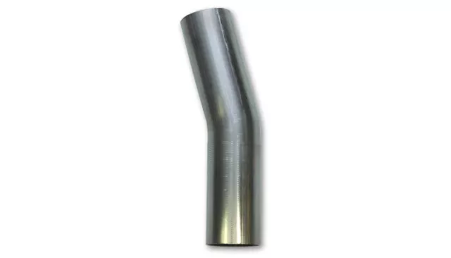 Vibrant 13126 T304 Stainless Steel 2" O.D. x 0.065" Thick 15 Degree Mandrel Bend