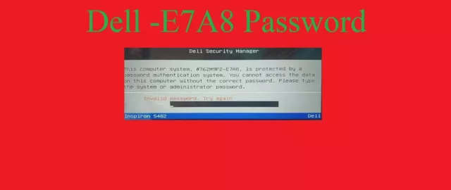 BIOS UNLOCK RESET PASSWORD REMOVAL fits NEW DELL TAGS E7A8