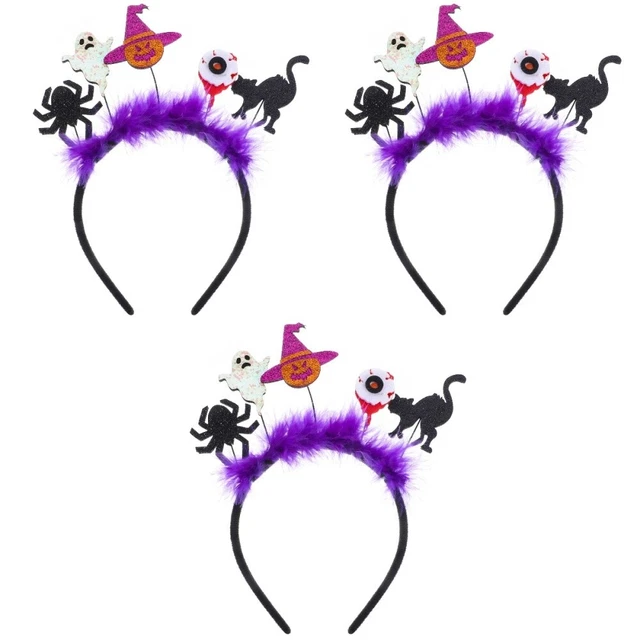 3x accessoires pour cheveux sturdy indoor decorative bandeau accessoire de fête