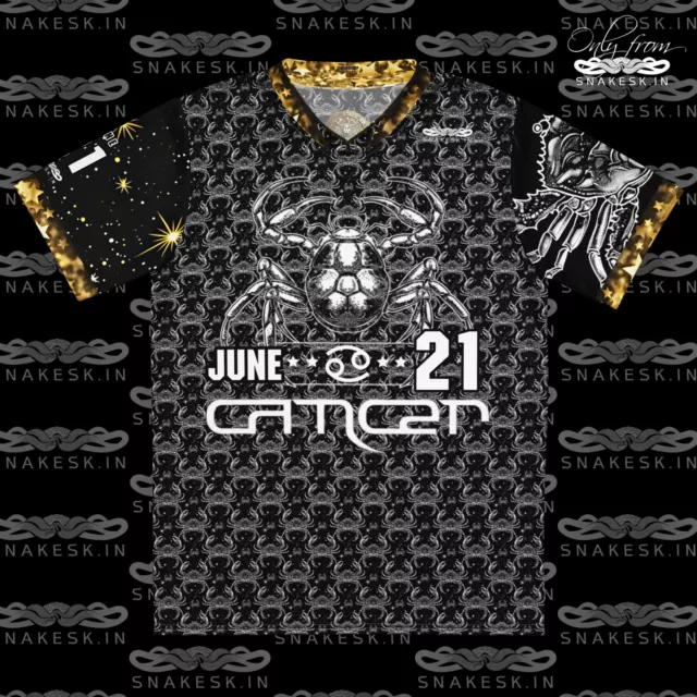 CANCER Custom Birthday Astrology Sun Sign Team Jersey | June 21 - July 22 | Crab