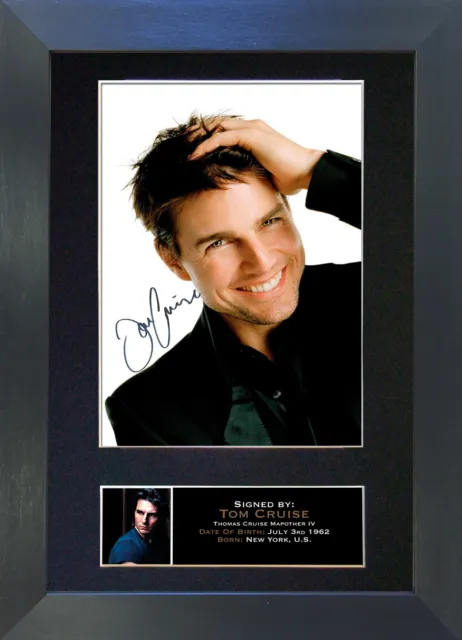 #103 TOM CRUISE Signed Mounted Reproduction Autograph Photo Prints A4