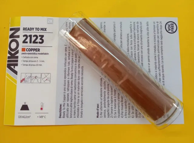 Pasta Epossidica  Modellabile - Copper - 3 Pezzi