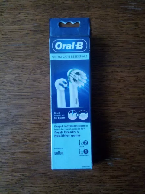 Braun Oral-B Ortho Care Essentials Aufsteckbürsten Zahnspange Interspace - Neu!