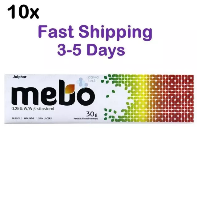 Schneller Versand – 10X MEBO BURN Fast Pain Relief Healing Cream 30 g