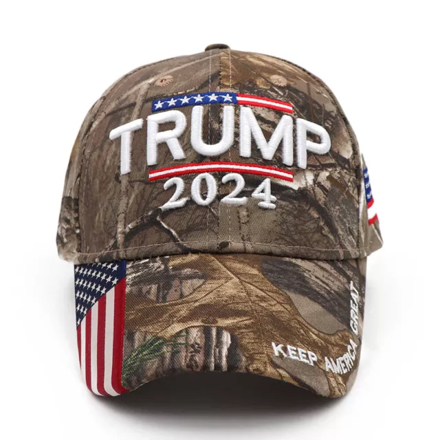 Donald Trump 2024 MAGA Hat Cap Camo USA Make Keep America Great Again