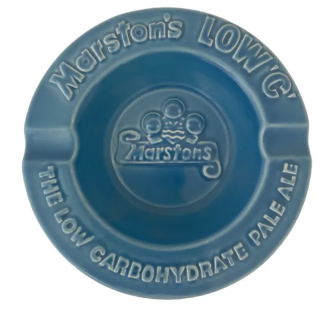 Marston's Low 'C' Vintage Ceramic Pub Retro Advertising Ashtray FREE POSTAGE
