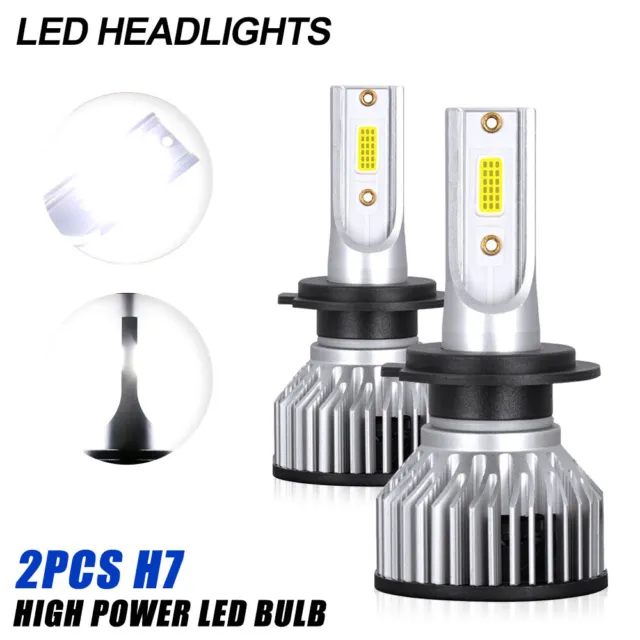 For Kia Optima 2001-2002 2005 - H7 LED Headlight Bulbs Kit High/Low Beam 6000K