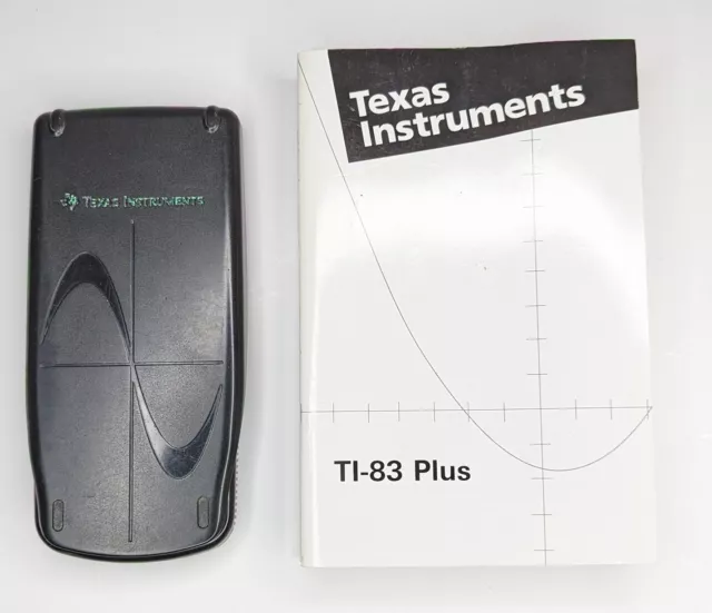 Texas Instruments TI-83 Plus Graphing Calculator Nice w/Cover TESTED SEE DESCRIP