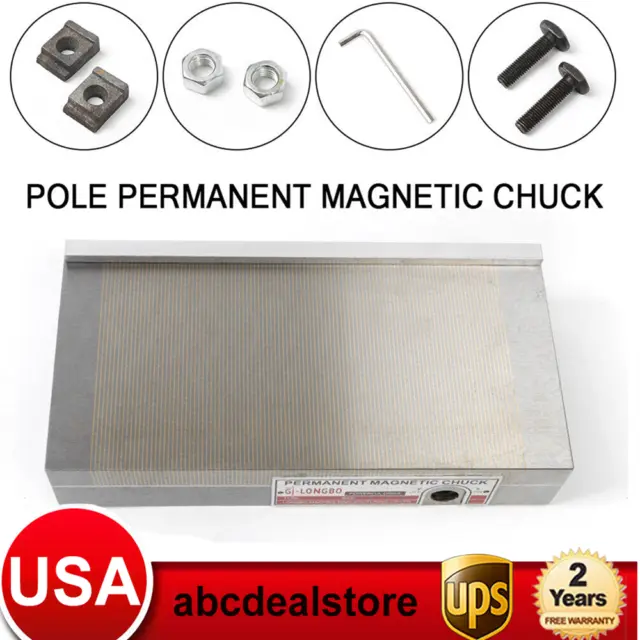Rectangular Permanent Magnetic Chuck High Precision 5”x10” For Grinding Machine