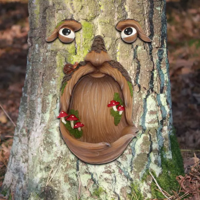 MANGEOIRE OISEAUX ARBRE visage cour Art décoration Pâques extérieur arbre  Scu Y9 EUR 12,53 - PicClick FR
