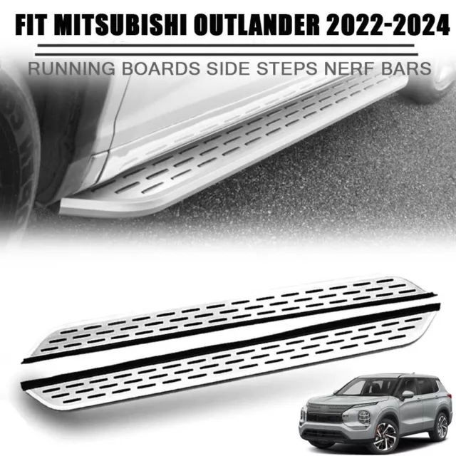 Fits for Mitsubishi Outlander 2022-2024 Side Step Pedal Running Board Nerf Bar