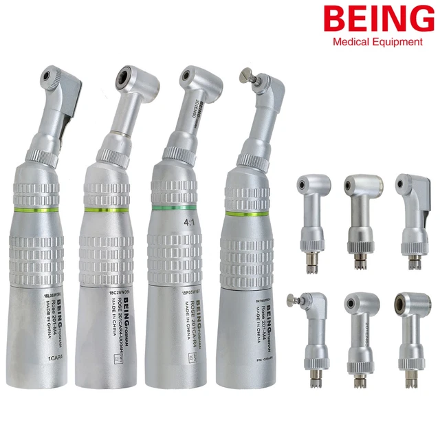 Dental Prophy Contra Angle Handpiece - 1:1 Screw-in, NSK Style, Low Speed For Polishing