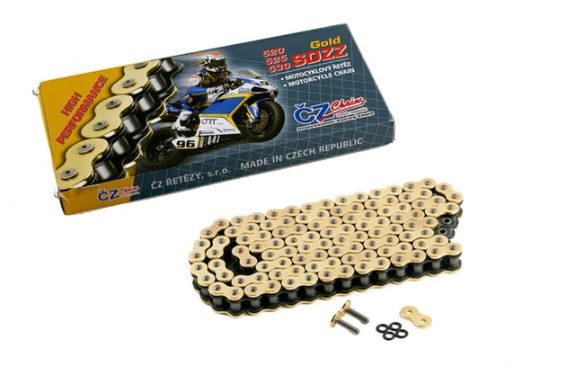2004 2005 2006 Honda CB600F CB 599 CZ SDZZ Gold X Ring Chain 525-122