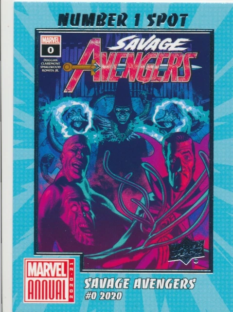 N1S-2 SAVAGE AVENGERS #0 2020-21 2021 Upper Deck Marvel Annual NUMBER 1 SPOT