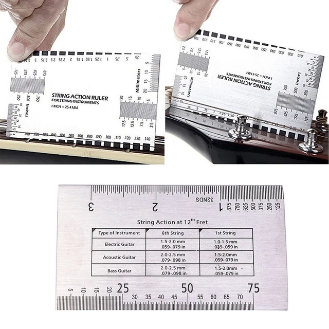 GUIDE SETUP HEIGHT Measurement Measuring Luthier Caliper String Gauge
