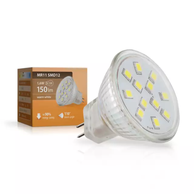 LED Lampen MR11 - LED Lampen G4 / GU4 / MR11 warmweiß - LED G4 12V - SEBSON LED