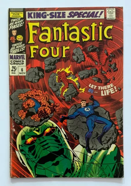 Fantastic Four Annual #6 KEY 1st Apps Franklin Richards & Annihilus. Marvel 1968