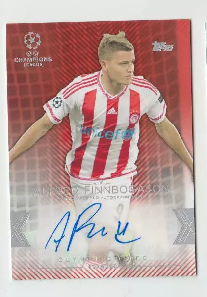 2015-16 TOPPS UEFA CHAMPIONS LEAGUE Auto card :Alfred Finnbogason #06/25