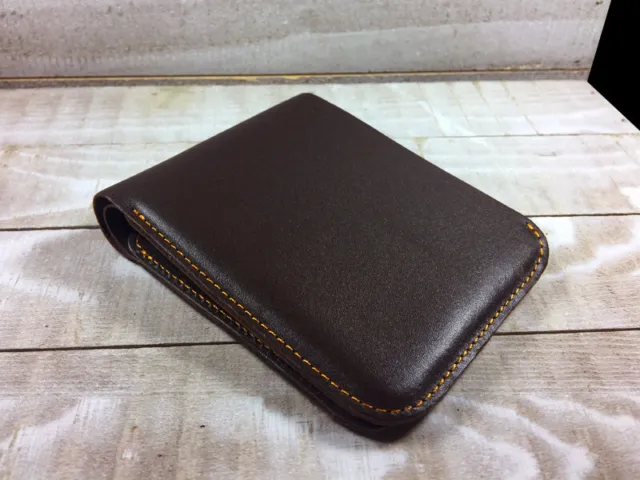 Brown leather wallet beautiful men women