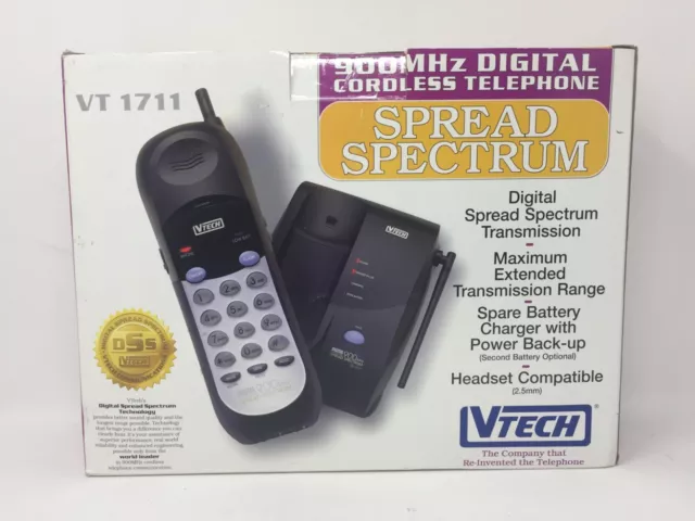 Vtech VT 1711 900 MHz Digital Cordless Phone System Telephone New in Box NIB NOS
