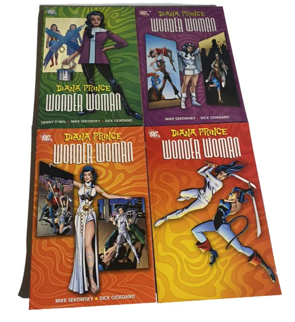 DC COMICS OOP DIANA PRINCE WONDER WOMAN Vol 1 & 2 & 3  & 4  Collected TPB SET