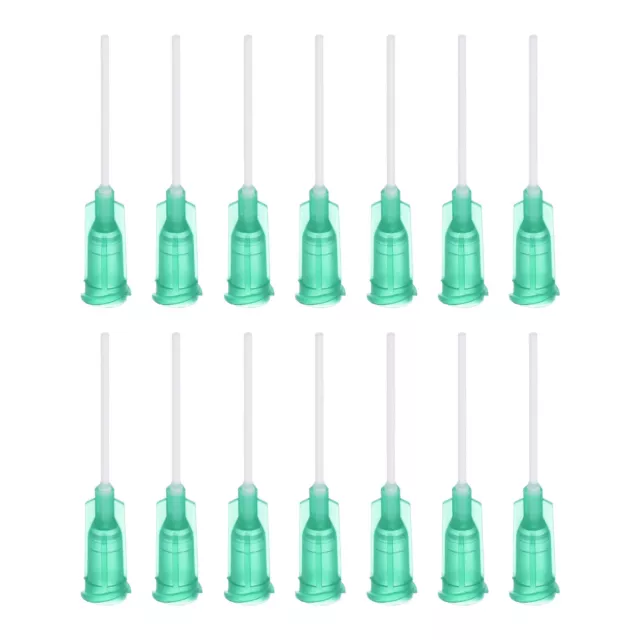 50Pcs 18G Dispensing Needles, 1" PTFE Needle Tips with Flexible Needle Green