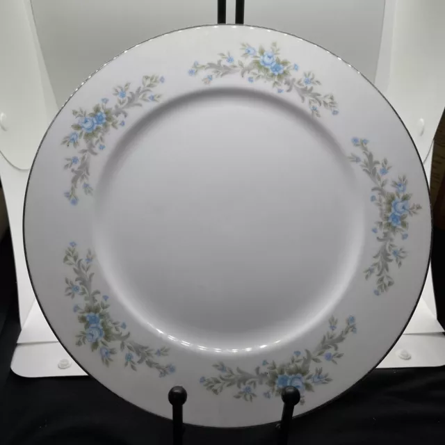 Vintage Royal Court Blue Fantasy Fine China Dinner Plate (c