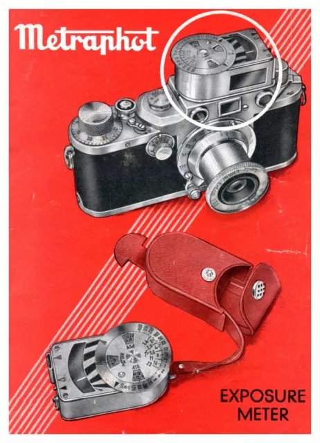 Metranhot Camera Brochure Manual Vintage Original