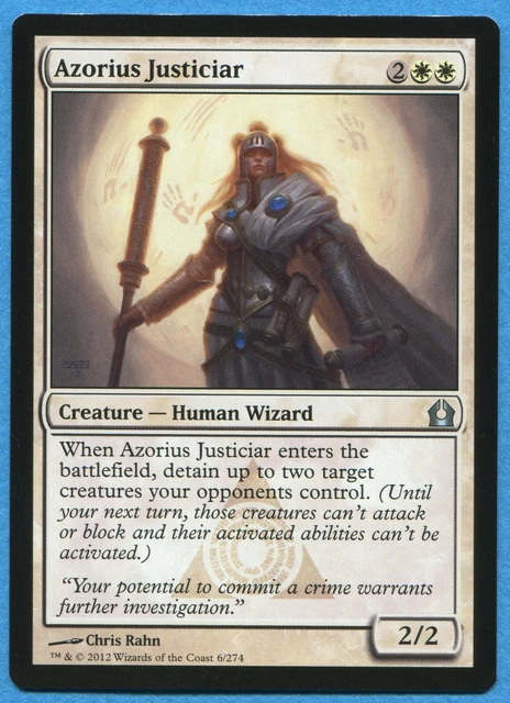 Azorius Justiciar 2x FOIL  RTR MTG Return to Ravnica Uncommon MINT white