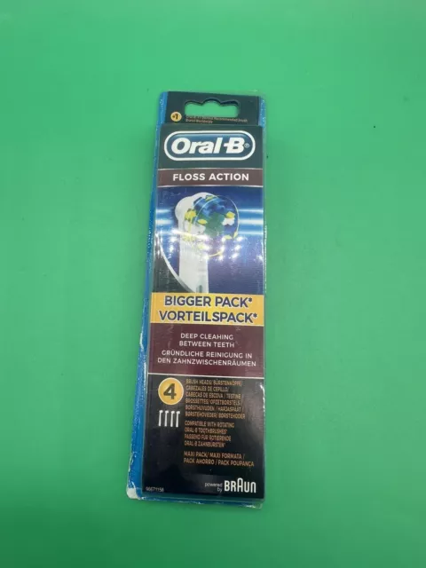 Oral-B Cross Action Electric Toothbrush Replacement Heads - 4 Count READ