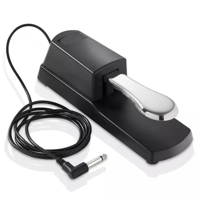 Sustain Foot Pedal with Polarity Switch for Electronic Keyboard Piano
