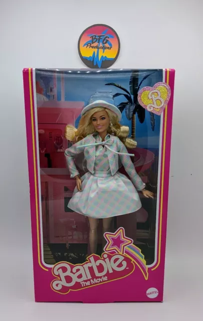 Barbie The Movie Collectible Doll, Margot Robbie as Barbie in Plaid  Matching Set