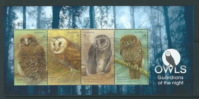 Australia 2016 Owls Miniature Sheet Fine Used