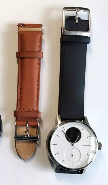 Withings Scanwatch ECG Heart Rate  Stainless Steel Case, 30 Day Battery