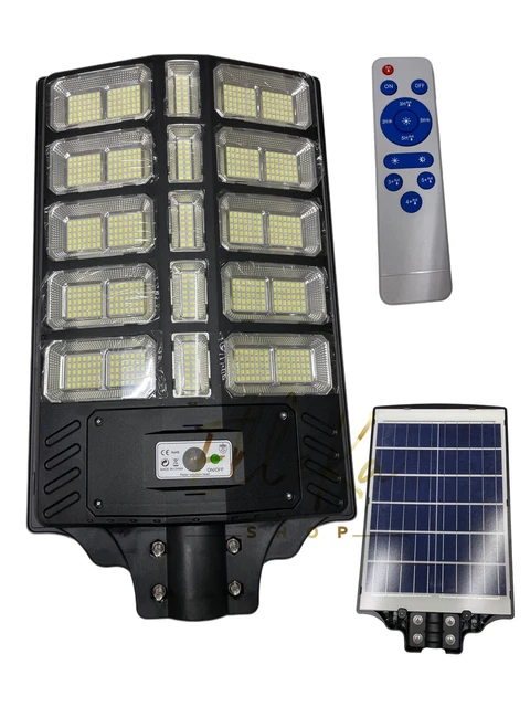 Lampada Solare LED Urbana 10W Impermeabile IP65 Nera
