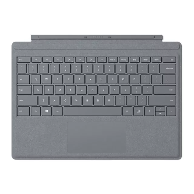 Surface Pro Tablet Type Cover Keyboard Attachment Typecover Plantinum UK QWERTY