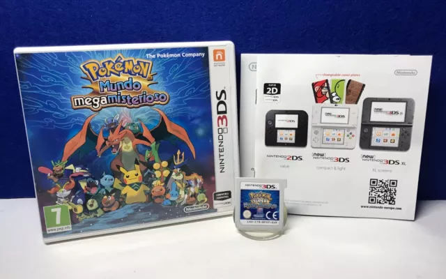 Pokémon Mundo Megamisterioso 3DS COMPLETO PAL España Portugal 2DS Nintendo