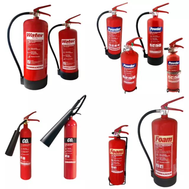 Fire Extinguishers Dry Powder/Foam/Co2/Water Extinguisher Home Office Any Qty