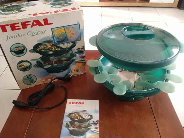 FONDUE OCEANE TEFAL BON ÉTAT COMPLÈTE  En Boîte+ Notice Livraison Offerte !!!!!!