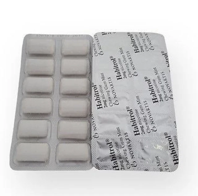 Habitrol Nicotine Gum 2mg MINT 1,224 piece 6 New BULK Box Size QUIT Smoking Now 3