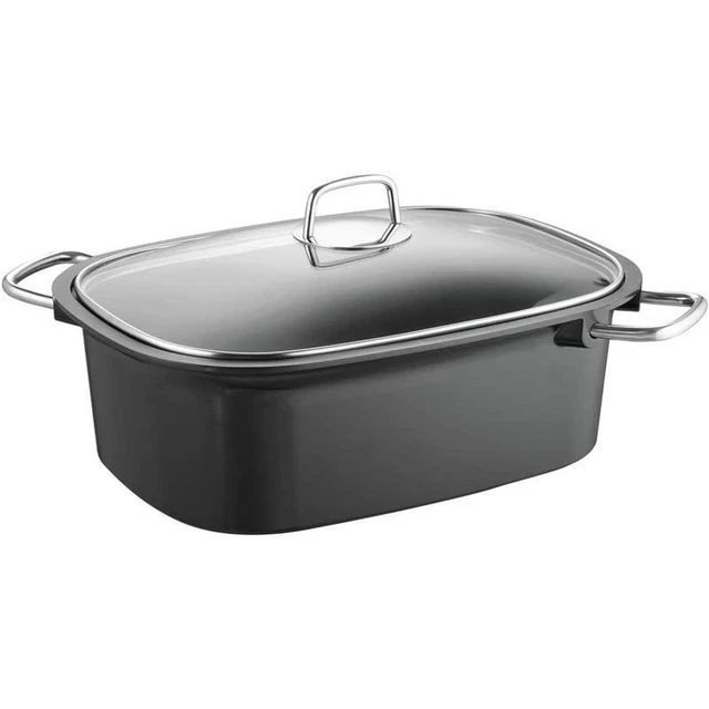 Schulte-Ufer Green Life Bräter ALUNA 36 cm Glasdeckel eckig 8,5 Liter