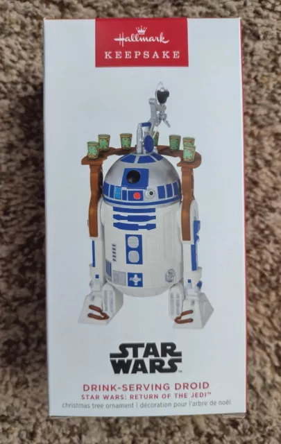 NEW 2023 Hallmark Keepsake Limited Star Wars R2D2 Drink Serving Droid ROTJ