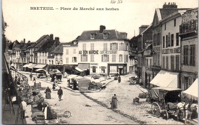 60 BRETEUIL - place du march aux herbs.